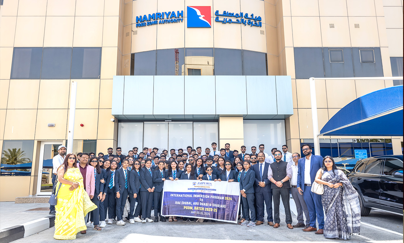HFZA receives delegation of students from India’s Jaipuria School of Business